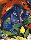 Franz Marc Eber und Sau painting